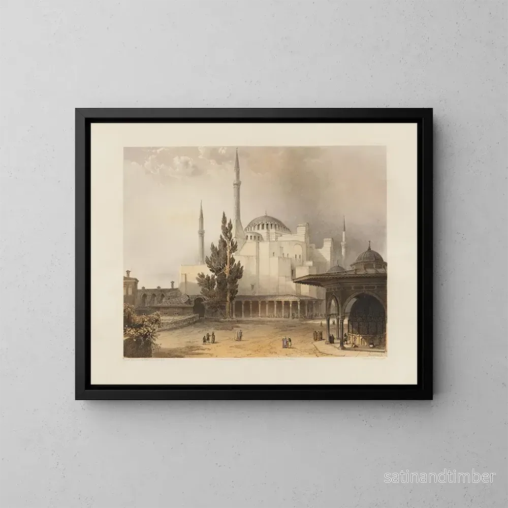 Reproduktion av målningen av Hagia Sophia i Konstantinopel, nyligen restaurerad på order av Hans Majestät sultan Abdul Medjid n°15 - Gaspare Fossati