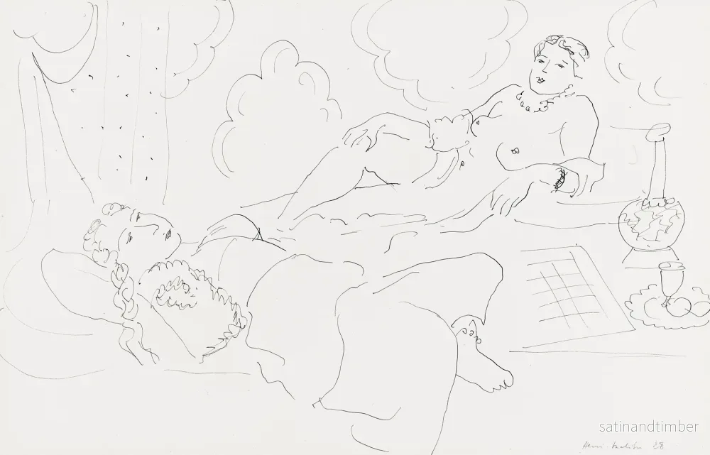 Reproduction de l’œuvre graphique Deux odalisques – Henri Matisse Reproduction de l’œuvre graphique Deux odalisques – Henri Matisse