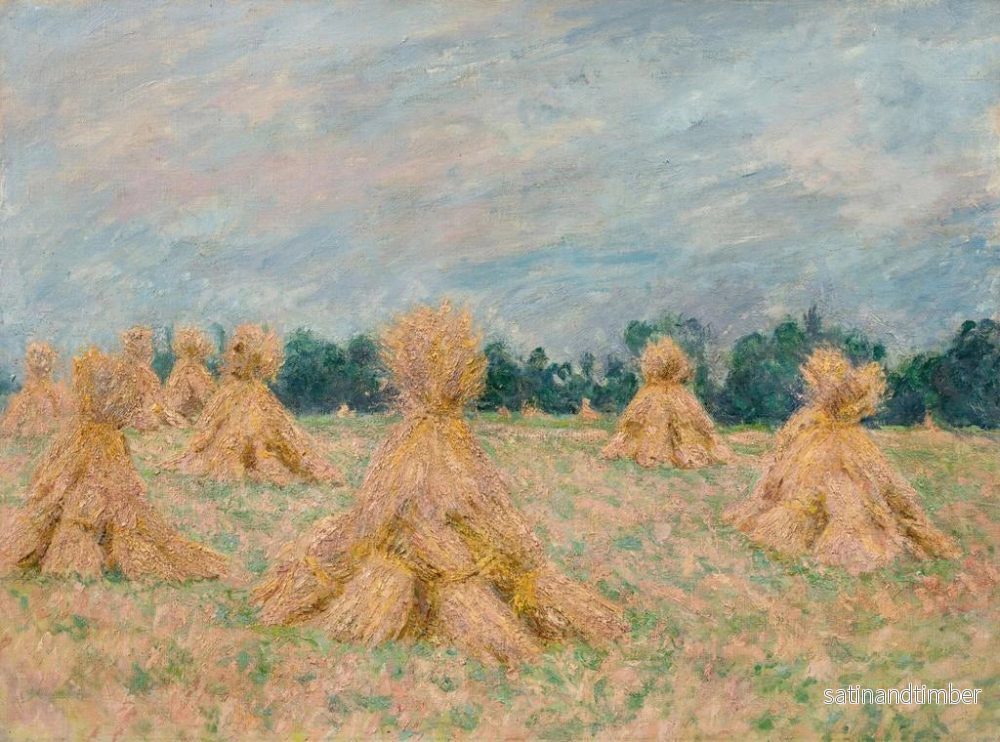 Reproduktion av målningen La Moisson aux Moyettes - Blanche Hoschedé-Monet - Bild 2