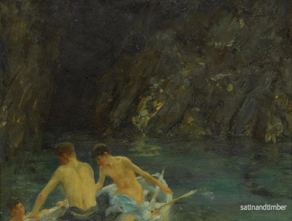 Reproduktion av målningen La Grotte - Henry Scott Tuke - Bild 2