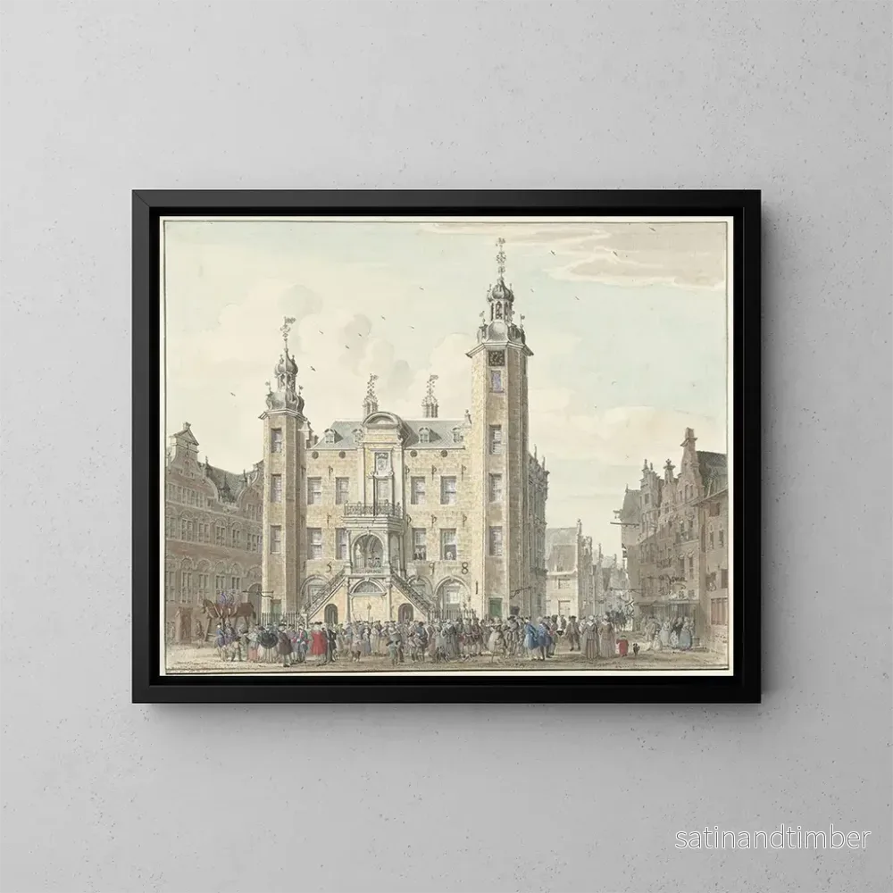 Reproduktion av målningen av Venlo stadshus – Jan de Beijer Reproduktion av målningen av Venlo stadshus – Jan de Beijer