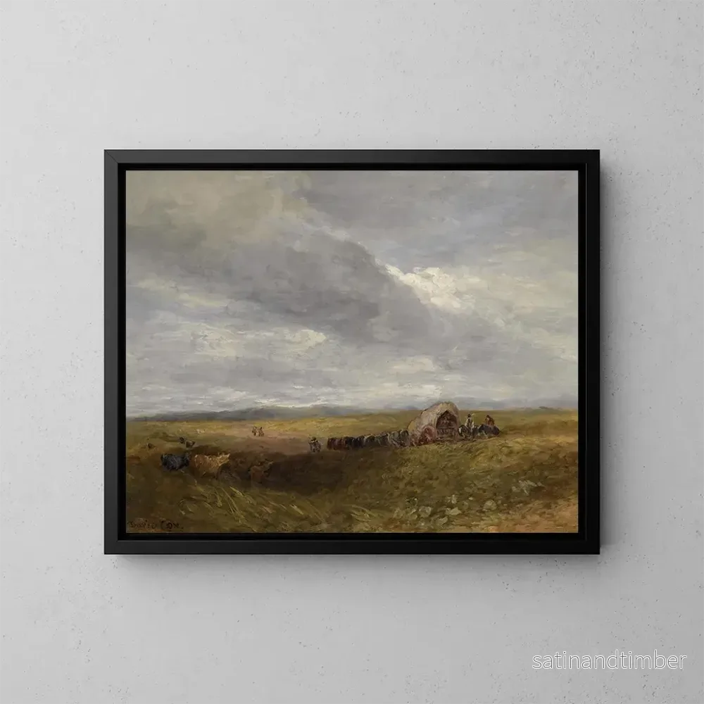 Reproduktion av målningen Resenärer i ett landskap – David Cox Reproduktion av målningen Resenärer i ett landskap – David Cox