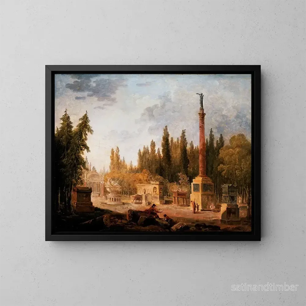 Reproduktion av målningen Le Jardin du musée des monuments français ancien couvent des Petits-Augustins – Hubert Robert Reproduktion av målningen Le Jardin du musée des monuments français ancien couvent des Petits-Augustins – Hubert Robert