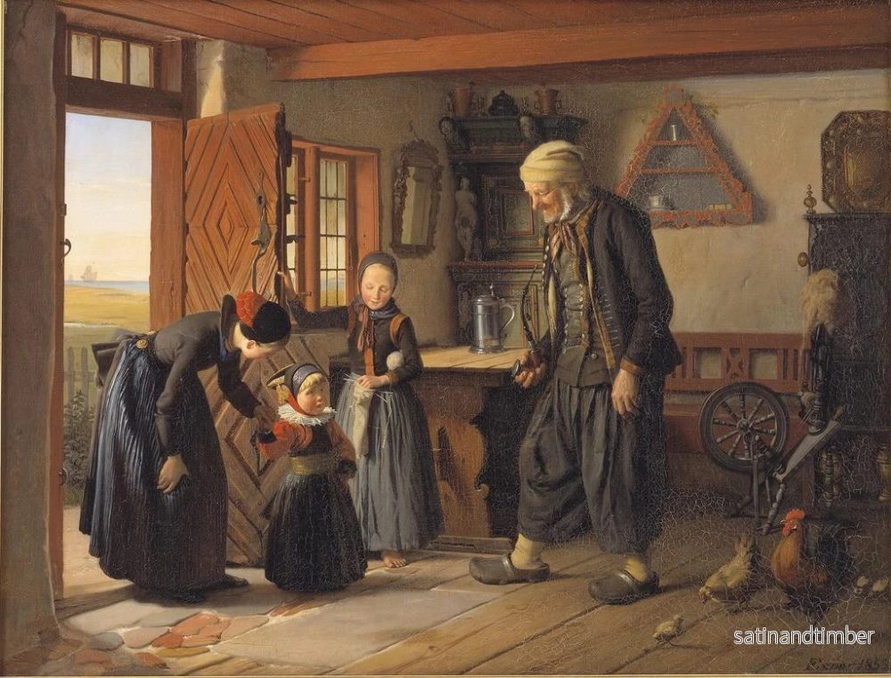 Reproduktion av målningen Besök Farfar - Julius Exner - Bild 2