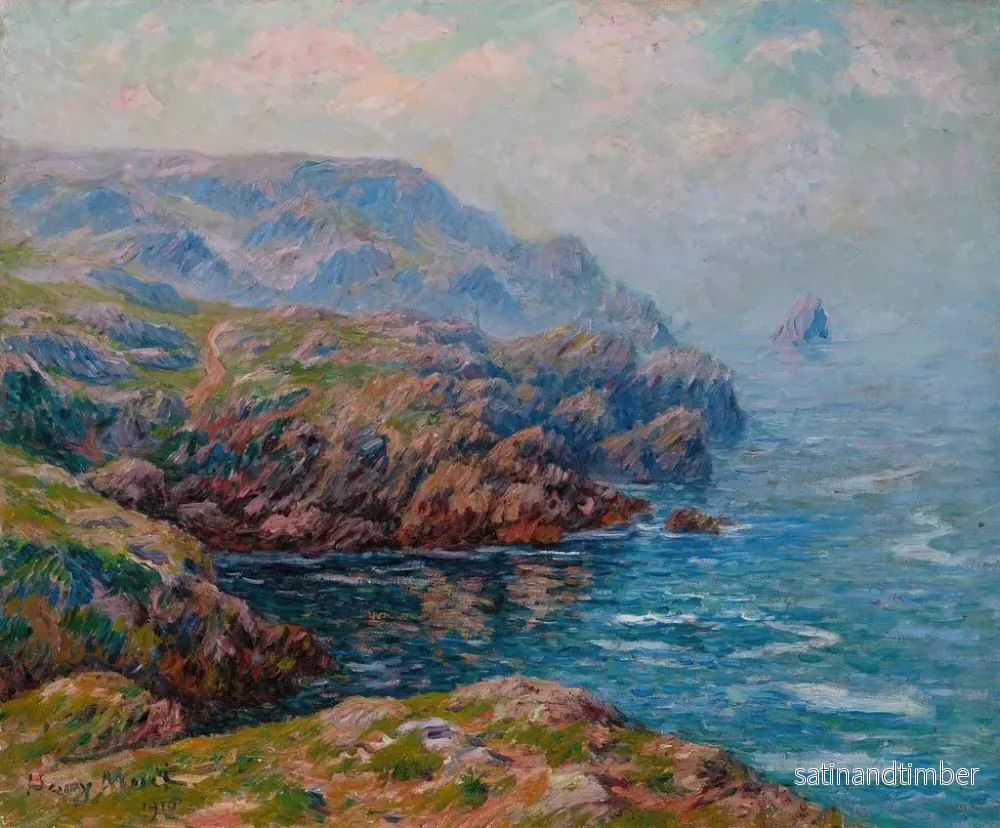 Reproduktion av målningen La Terre de Cleden - Henry Moret - Bild 2