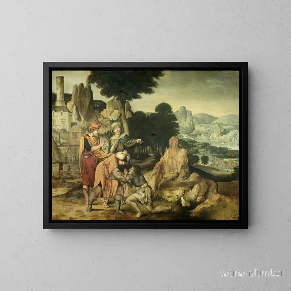 Reproduktion av målningen La parabole du fils prodigue - Cornelis Massijs