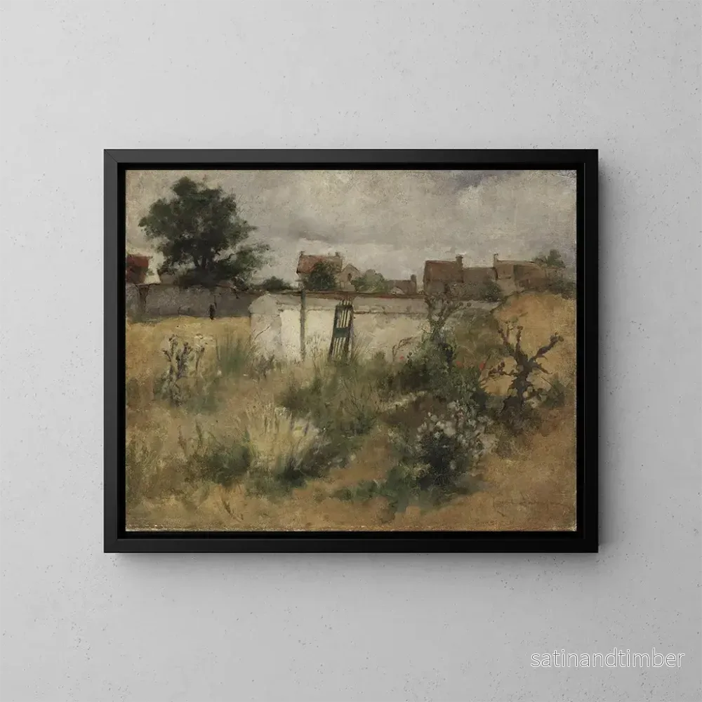 Reproduktion av målningen Studie av landskap från Barbizon – Carl Larsson