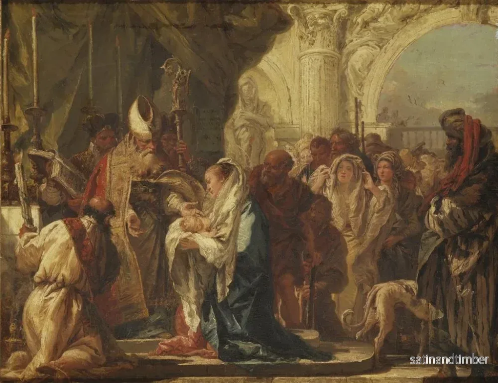Reproduktion av målningen La Présentation au Temple - Giovanni Domenico Tiepolo - Bild 2
