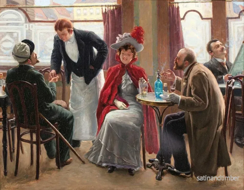 Reproduktion av målningen L'estaminet - Jacques d'Or - Bild 2