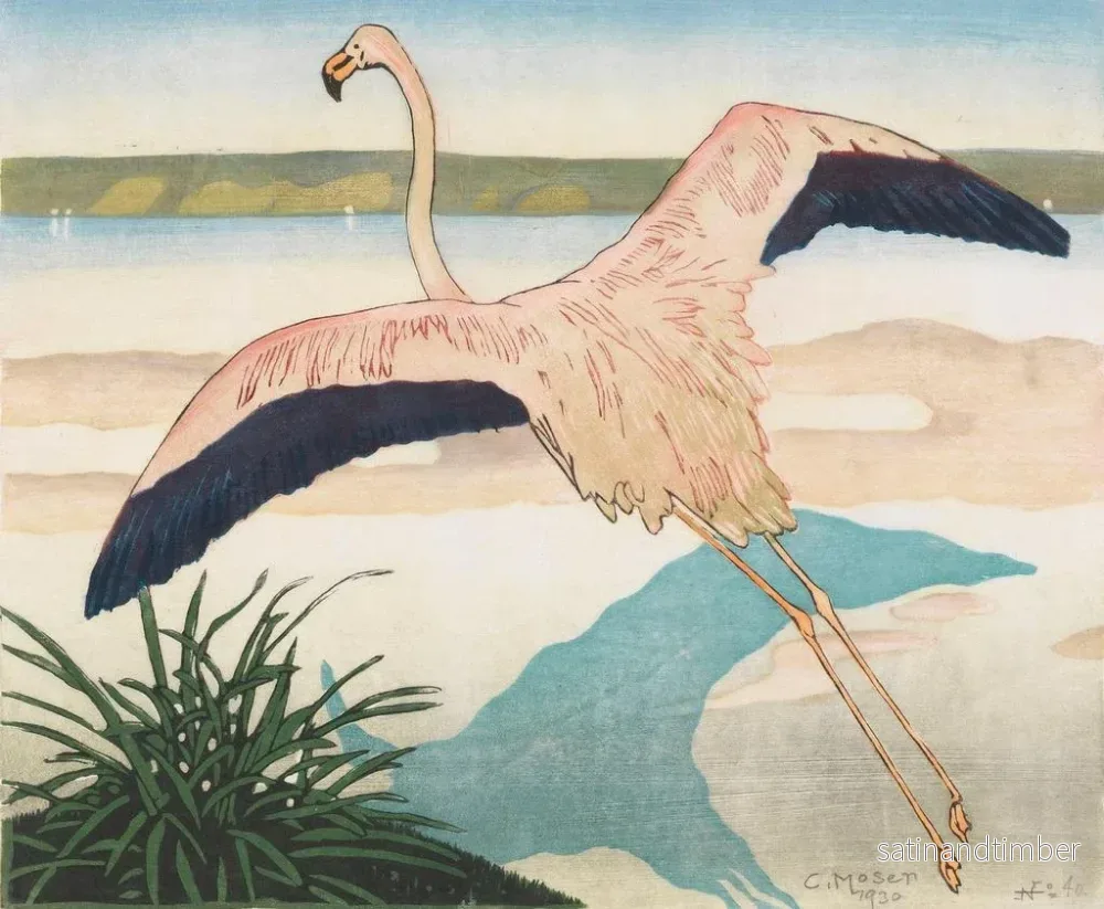 Reproduktion av målningen Flamant, andra version - Carl Moser - Bild 2