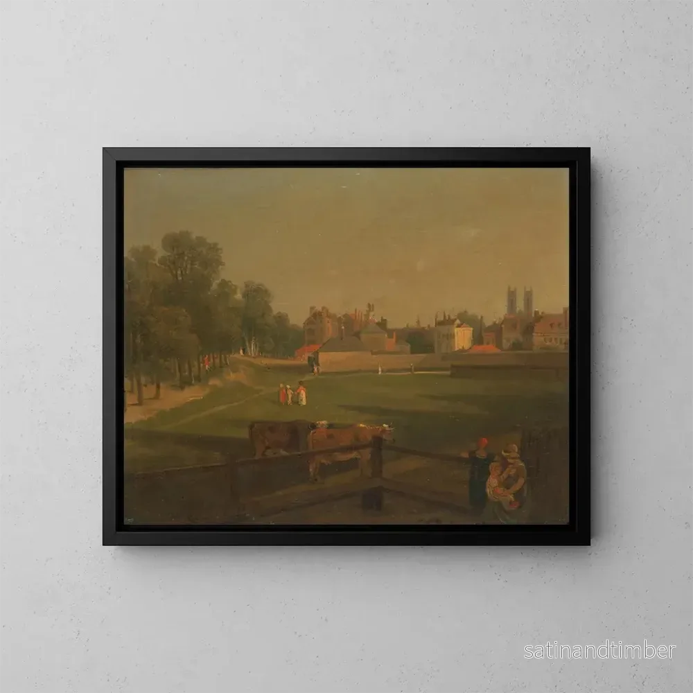 Reproduktion av målningen Vue occidentale d’une partie de Westminster et de Bird Cage Walk prise depuis le Moulin – George Arnald Reproduktion av målningen Vue occidentale d’une partie de Westminster et de Bird Cage Walk prise depuis le Moulin – George Arnald
