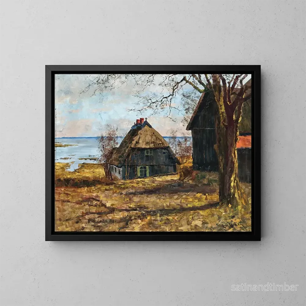 Reproduktion av målningen På Bodden de Saaler - Elisabeth von Eicken