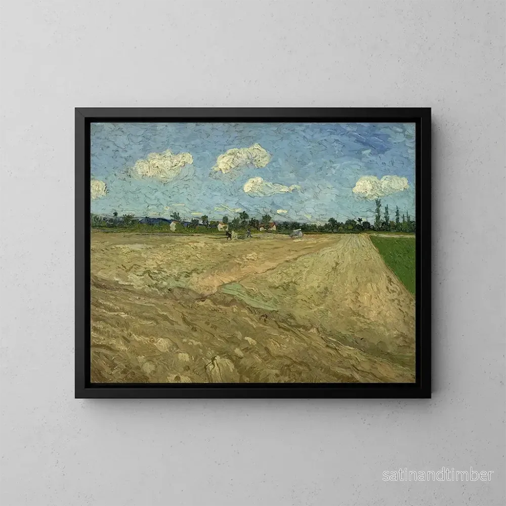 Reproduktion av målningen Champs labourés - Vincent van Gogh