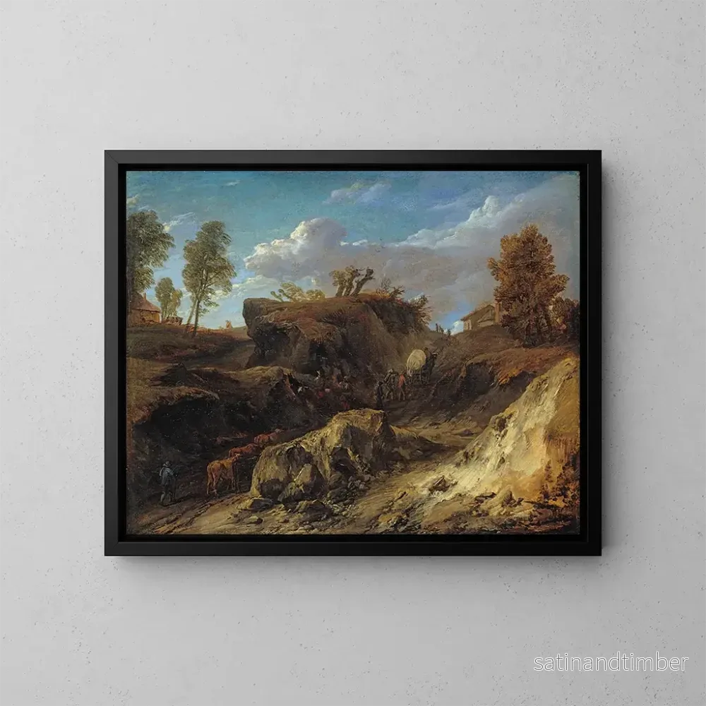 Reproduktion av målningen Le chemin creux - Cornelis Huysmans