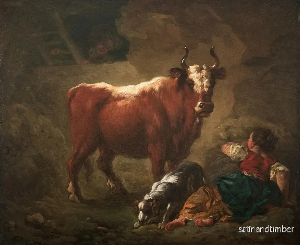 Reproduktion av målningen av ett inomhusbord - Jean-Honoré Fragonard - Bild 2