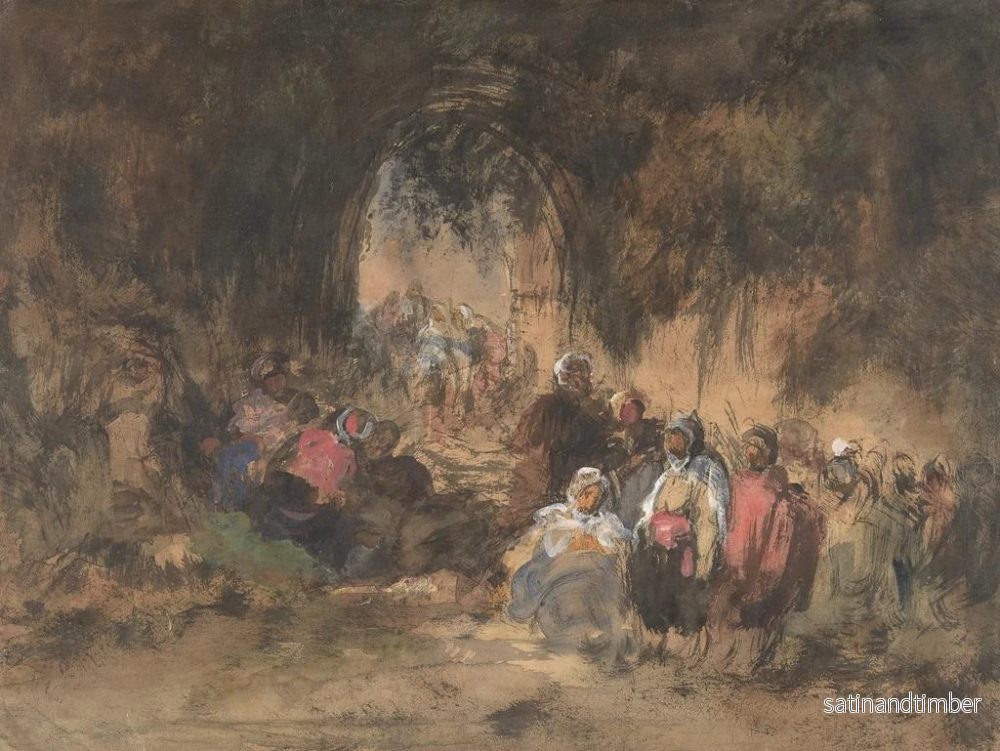 Reproduktion av målningen Arabes i vila - Eugenio Lucas Velázquez - Bild 2