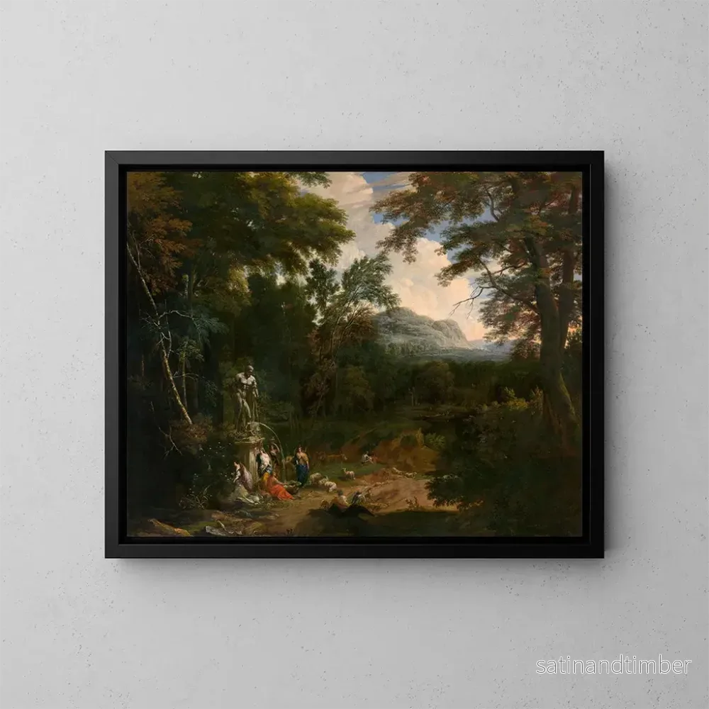 Reproduktion av målningen Landskap - Cornelis Huysmans