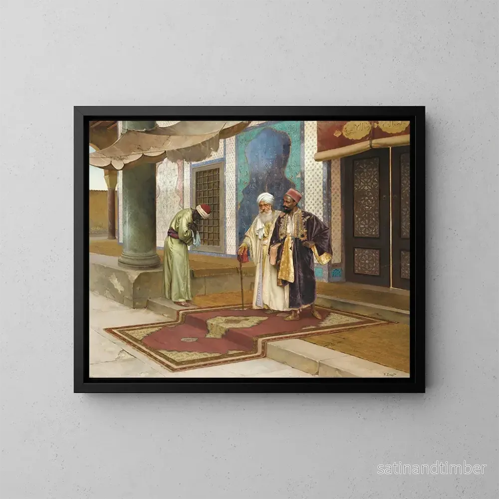 Reproduktion av målningen Utgången från moskén - Rudolf Ernst