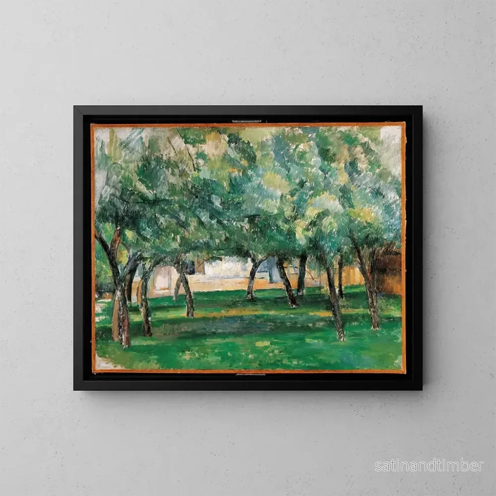 Reproduktion av målningen av en gård i Normandie omkring 1885-1886 - Paul Cézanne