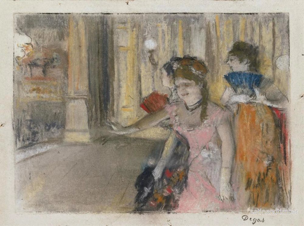 Reproduktion av målningen Sångare på scenen - Edgar Degas - Bild 2