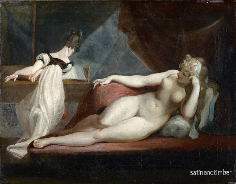 Reproduktion av målningen Nu liggande och kvinna vid piano - Henry Fuseli - Bild 2