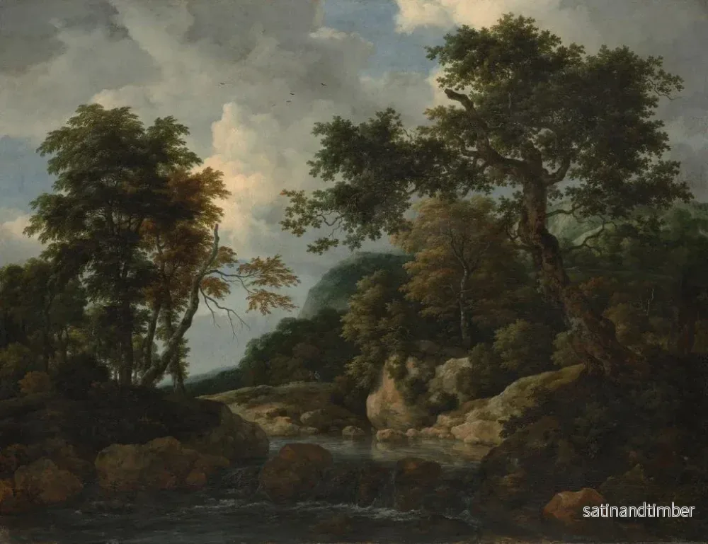 Reproduktion av målningen Le ruisseau forestier - Jacob van Ruisdael - Bild 2