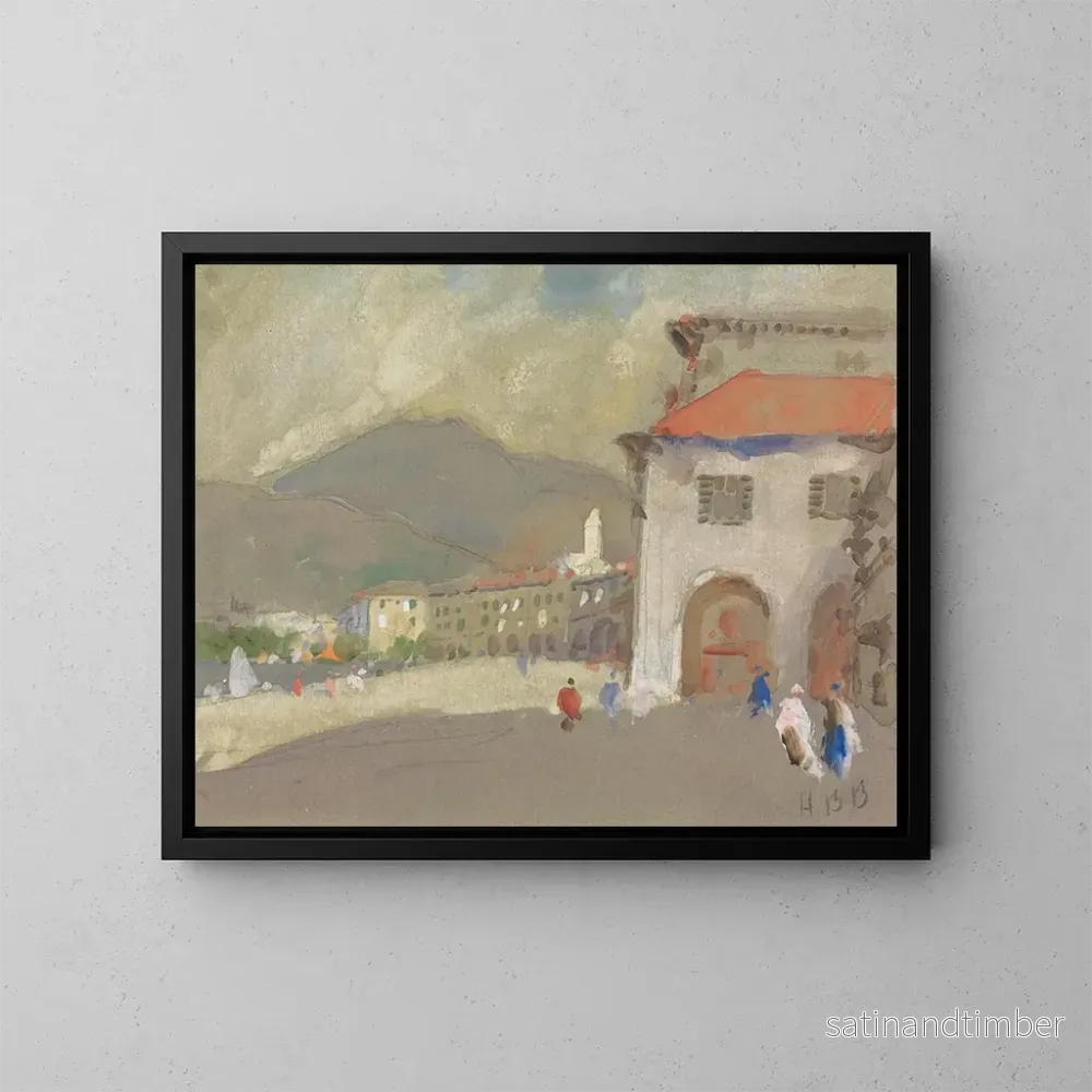 Reproduktion av målningen Lugano - Hercules Brabazon Brabazon