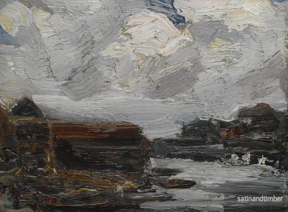 Reproduktion av målningen Canal à Haarlem, Hollande - Robert Henri - Bild 2
