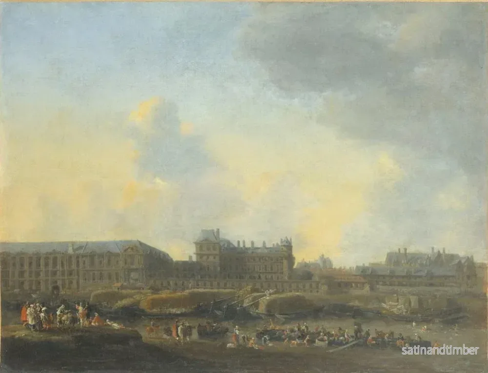 Reproduktion av målningen Le Louvre et l'Hôtel de Bourbon vus de la rive gauche - Reinier Nooms - Bild 2