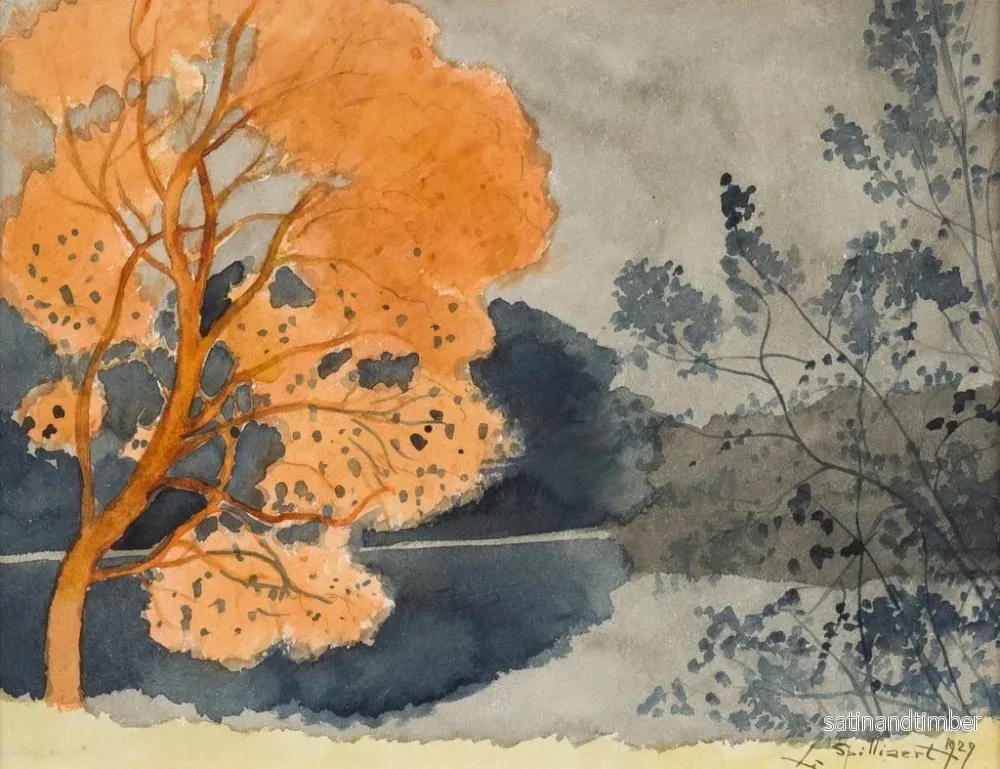 Reproduktion av målningen av en damm på hösten - Léon Spilliaert - Bild 2