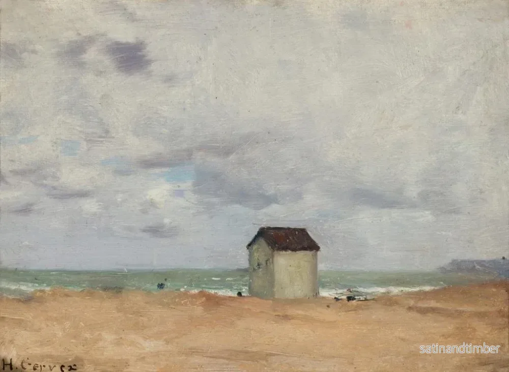 Reproduktion av målningen La Plage à Trouville - Henri Gervex - Bild 2