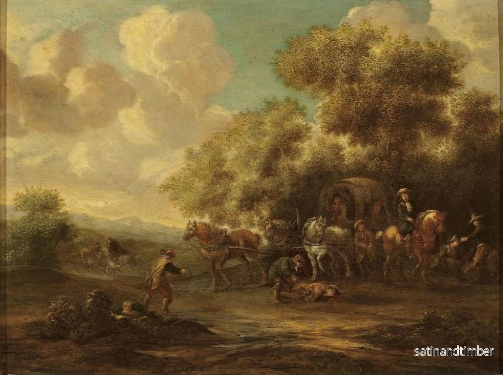Reproduktion av målningen Attaque sur des voyageurs - Eise Aetes Ruytenbach - Bild 2