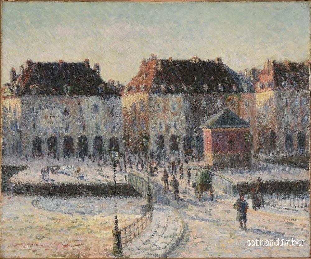 Reproduktion av målningen Le pont de la Poissonnerie à Dieppe - Gustave Loiseau - Bild 2