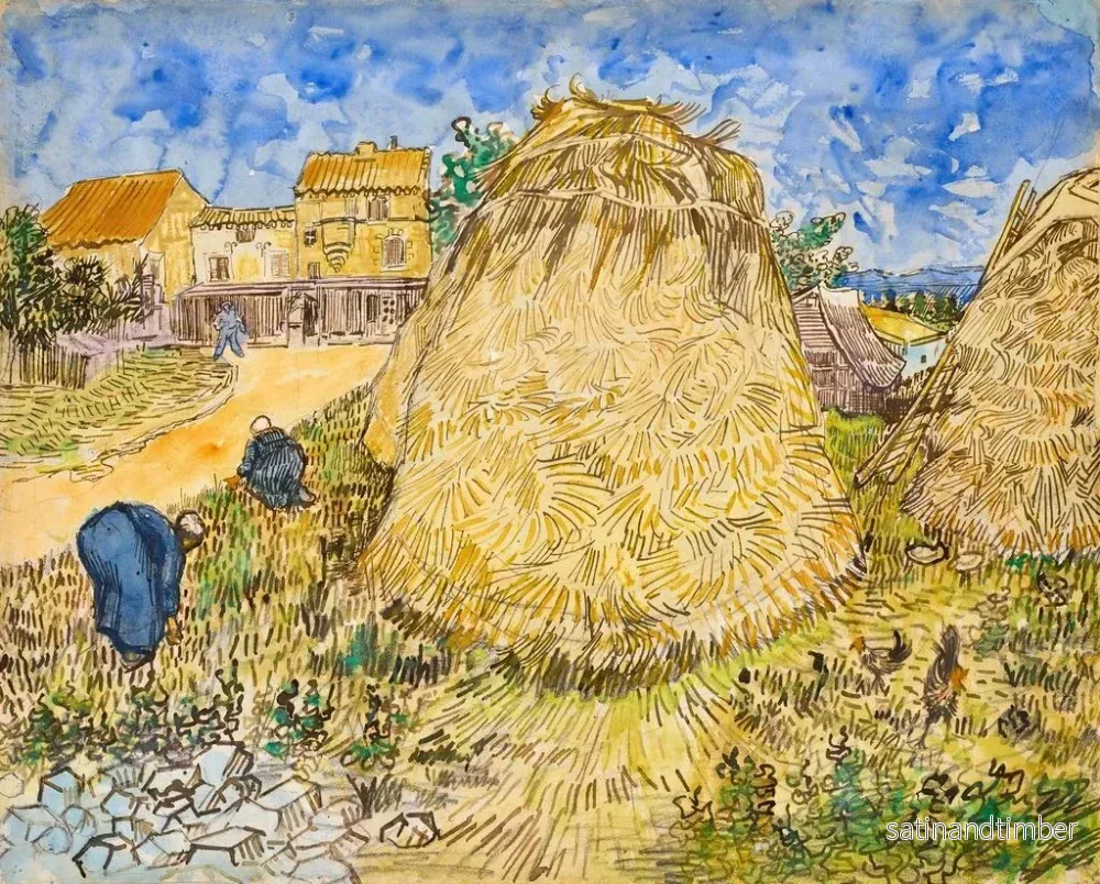 Reproduktion av målningen av vetemölsfält - Vincent van Gogh - Bild 2