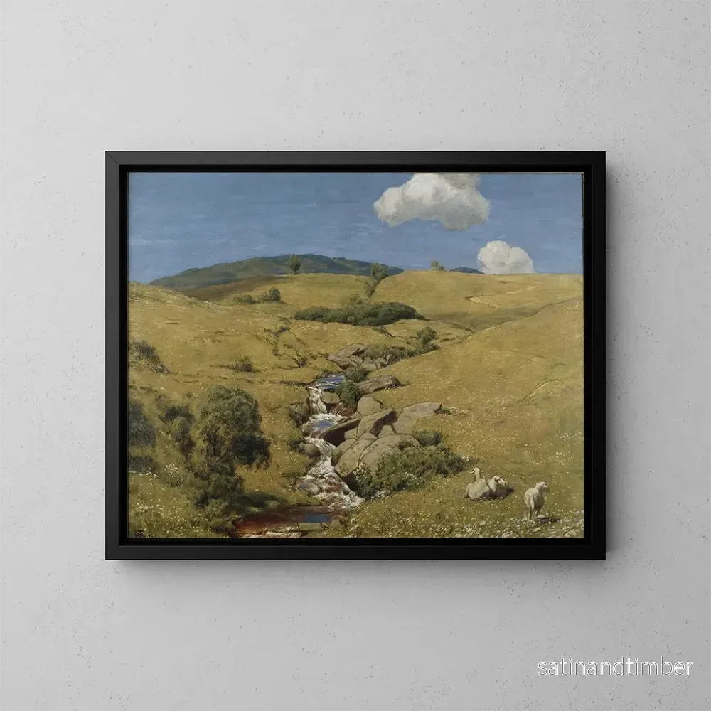 Reproduktion av målningen Vy från Schwarzwald - Hans Thoma