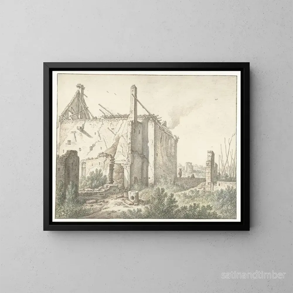 Reproduktion av målningen Rune d’une maison à Utrecht – Herman Saftleven Reproduktion av målningen Rune d’une maison à Utrecht – Herman Saftleven