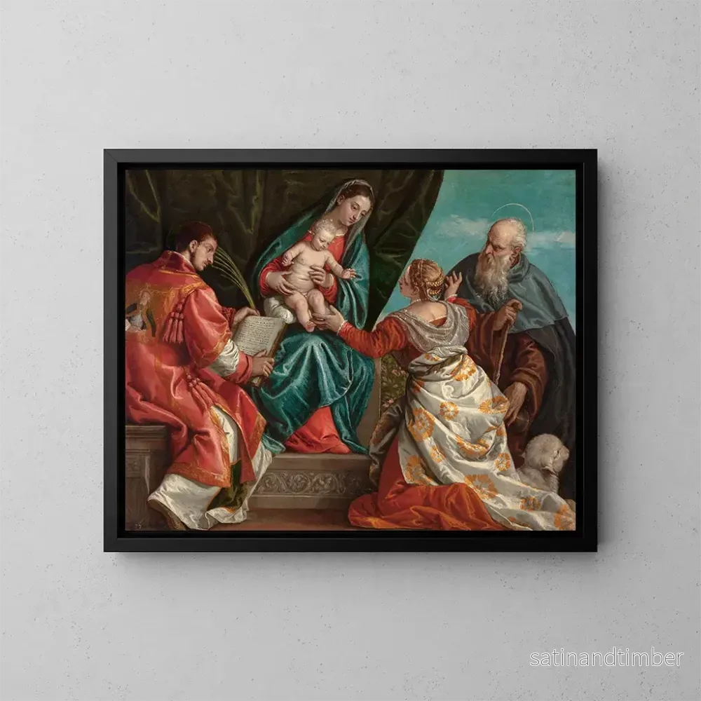 Reproduktion av målningen Sainte Conversation - Paolo Véronèse