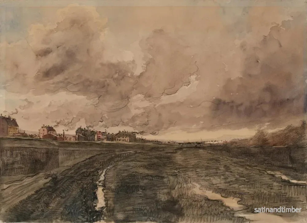 Reproduktion av målningen Vue du boulevard de Lorraine, 17e arrondissement, avenue de la porte Pouchet, limite du territoire de Clichy - Francis Garat - Bild 2
