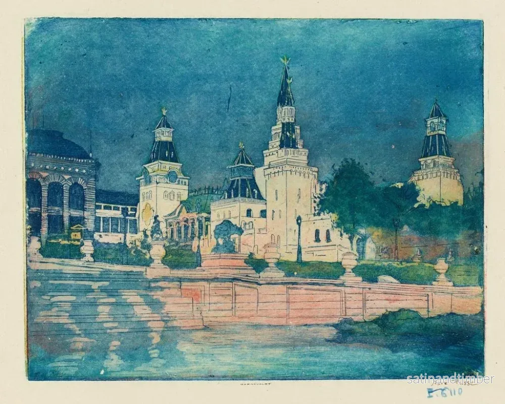Reproduktion av målningen Pavillon de l'Asie russe - Pierre-Marcel Roy - Bild 2