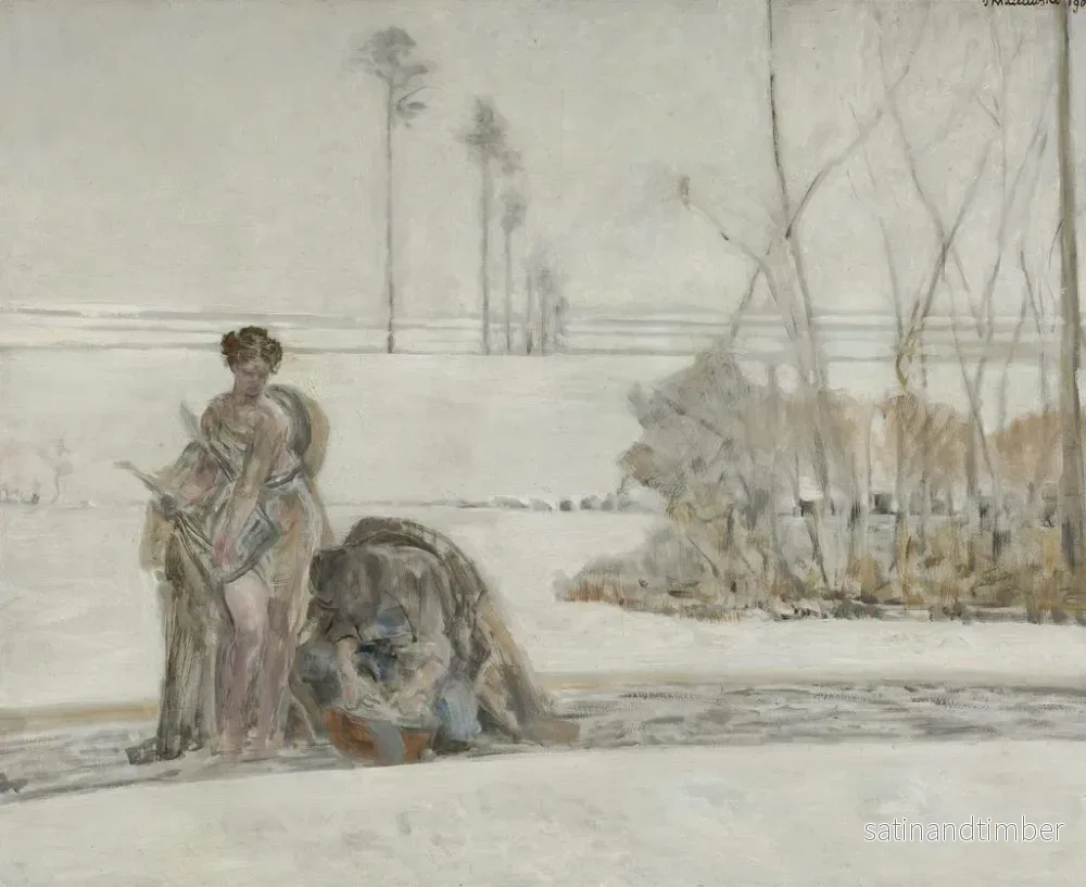 Reproduktion av målningen vinterlandskap - Jacek Malczewski - Bild 2
