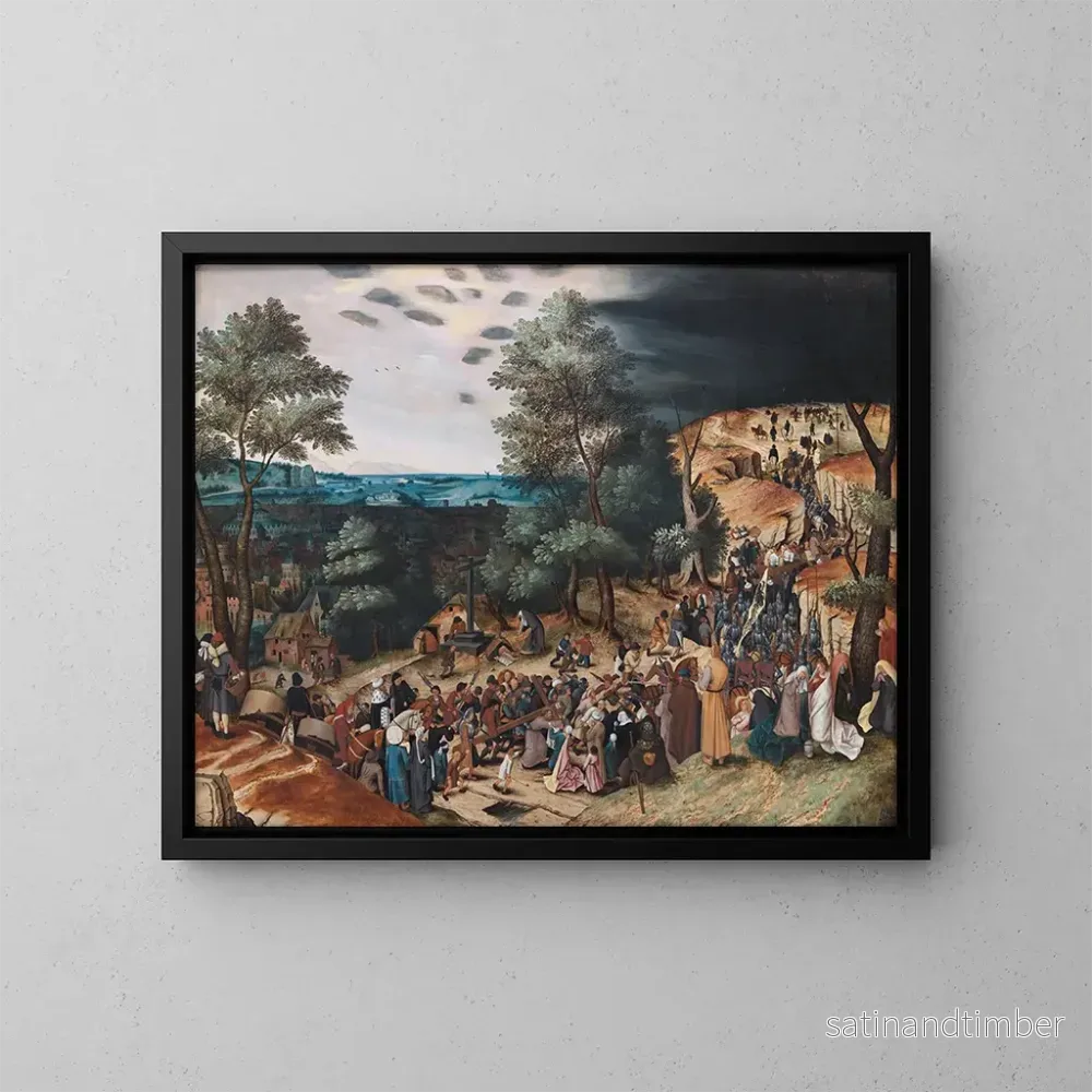 Reproduktion av målningen Kristus på vägen till Golgata - Pieter Brueghel den yngre