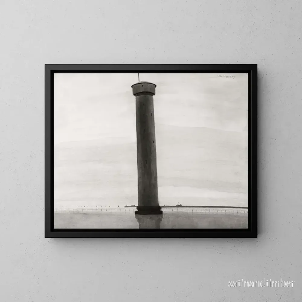 Reproduktion av målningen Le phare aux signaux - Léon Spilliaert