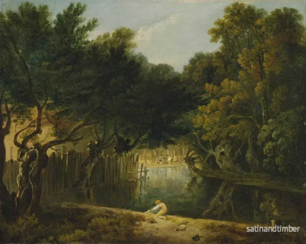 Reproduktion av målningen Vy av naturen i St James-parken - Richard Wilson - Bild 2