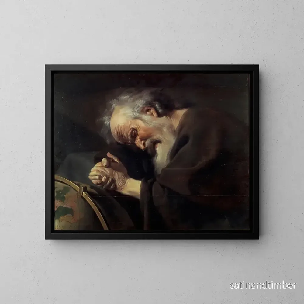 Reproduktion av målningen Héraclite – Johannes Paulus Moreelse Reproduktion av målningen Héraclite – Johannes Paulus Moreelse