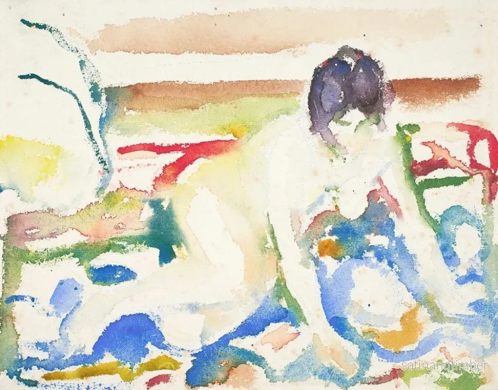 Reproduktion av målningen Akt på mattan i moskén - Edvard Munch - Bild 2
