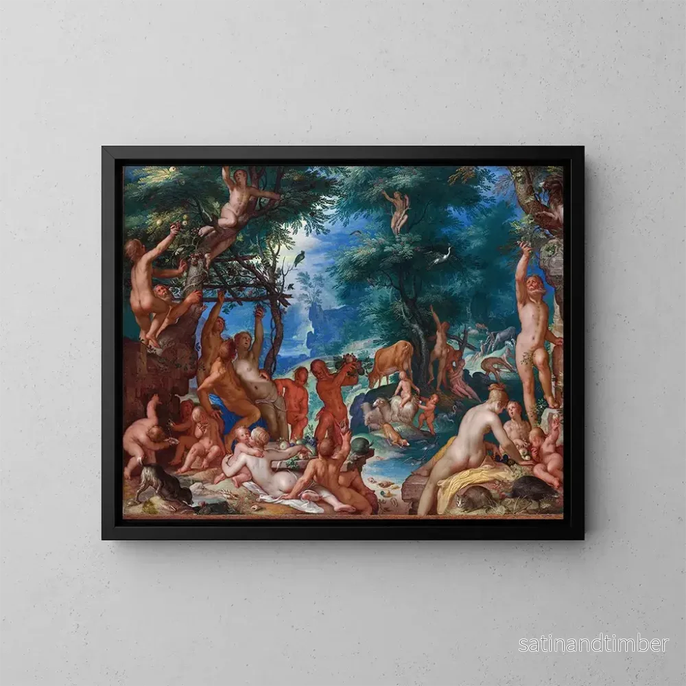 Reproduktion av målningen L'Âge d'or - Joachim Wtewael