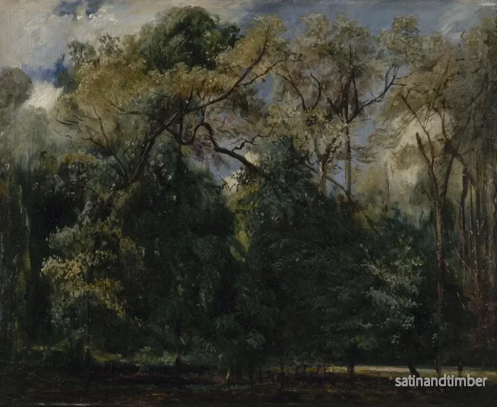 Reproduktion av målningen Les Ormes de Saint-Cloud - Paul Huet - Bild 2