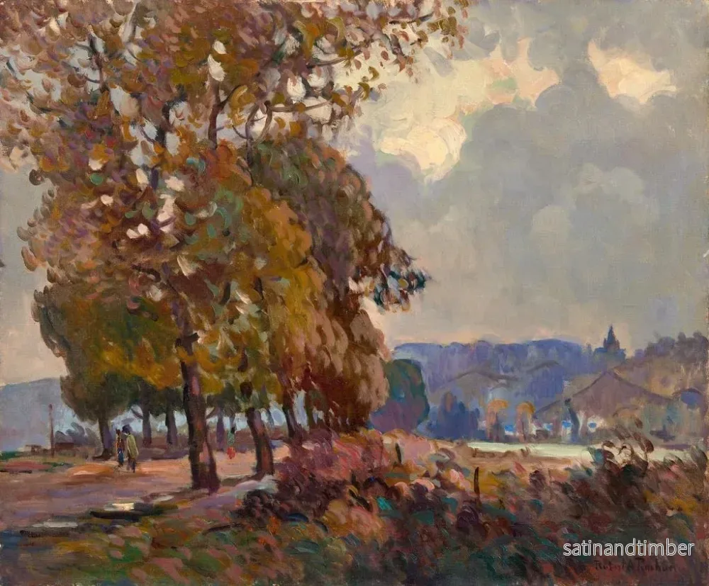 Reproduktion av målningen Bords de la Seine près de Bas Caumont - Robert Antoine Pinchon - Bild 2