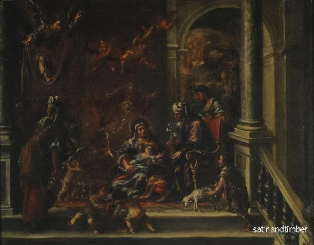 Reproduktion av målningen La naissance de la Vierge - Juan de Valdés Leal - Bild 2