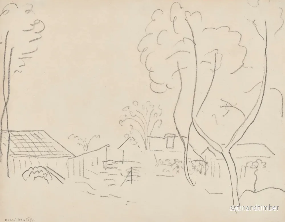 Reproduction du dessin Le Piquey, Arcachon – Henri Matisse Reproduction du dessin Le Piquey, Arcachon – Henri Matisse